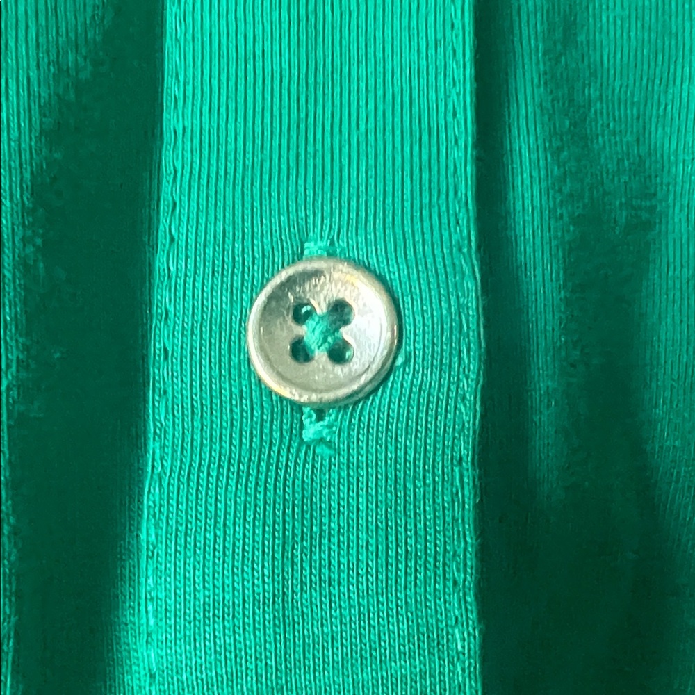 Charter Club Green Button Down Shirt - Picture 5 of 7